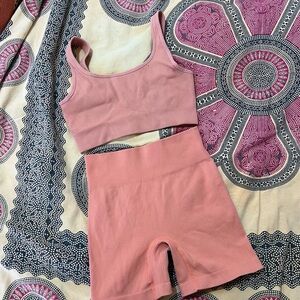 Women’s Orange 2 Piece Workout Set